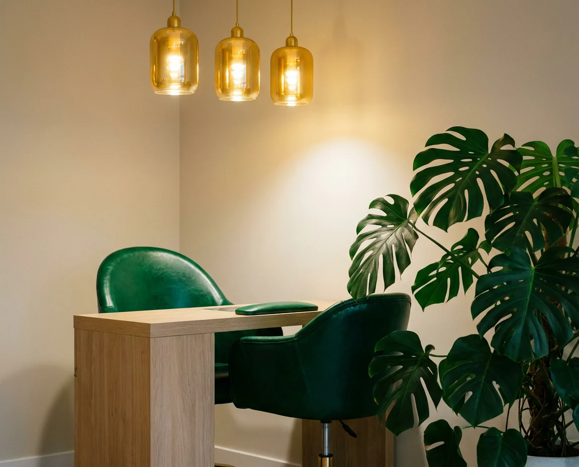 Moody burgundy stiletto nails with chrome accent